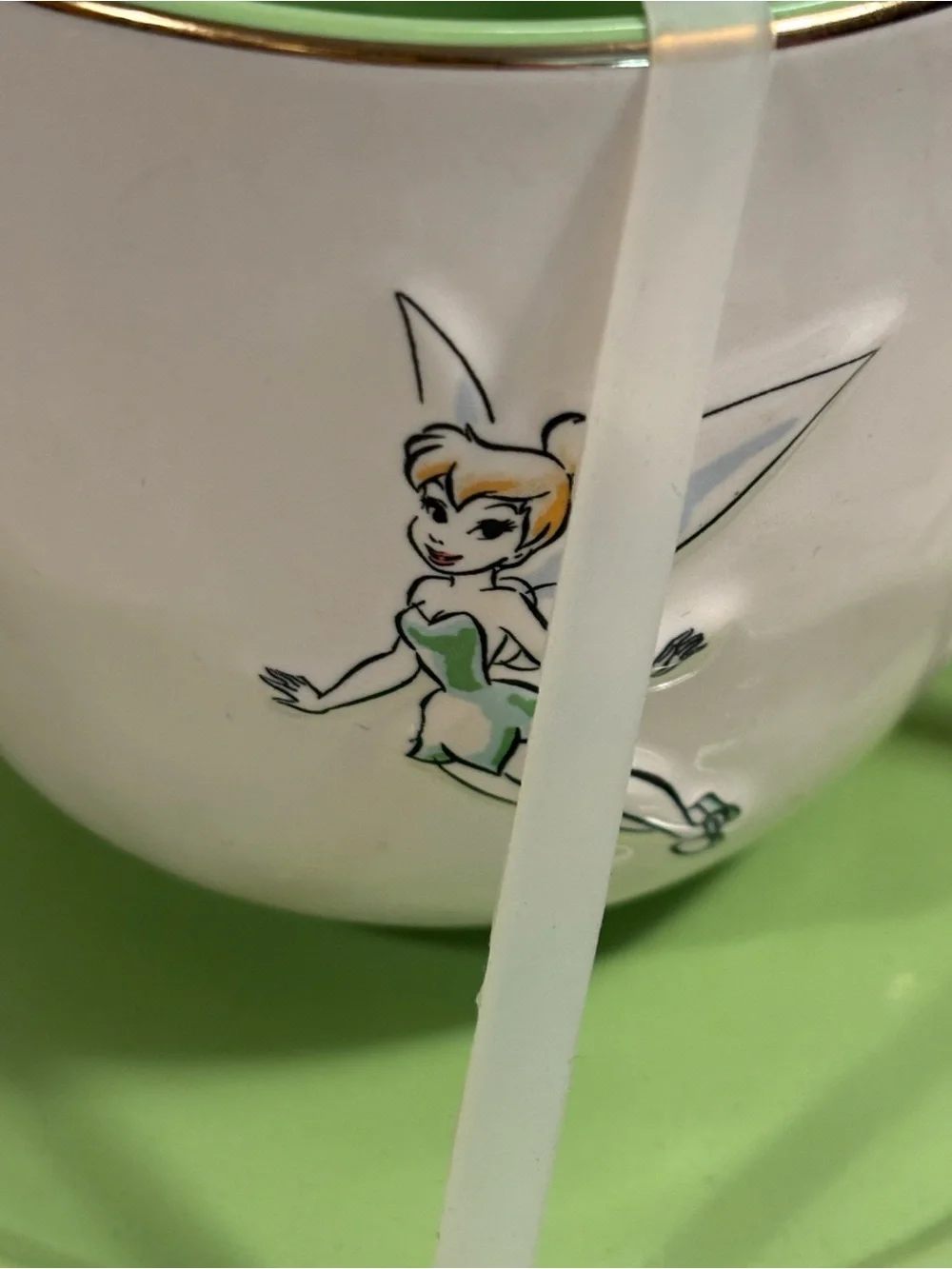 Rae Dunn New Disney Tinker Bell Tinkerbell Extra Large Cup and Saucer